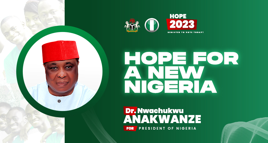 An Address on Hope for Nigeria Presented by Dr. Nwachukwu Anakwenze, to Nigerians